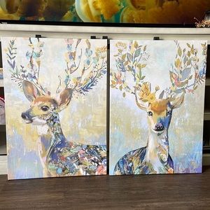 PJÄTTERYD collection wall canvas, set of two